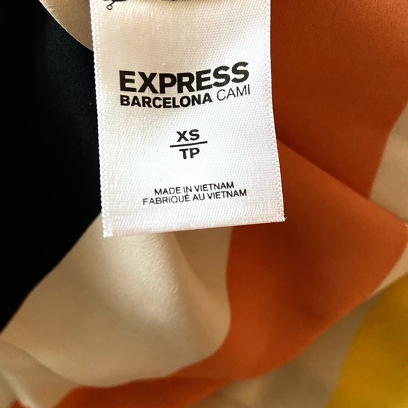 Express Striped V Neck Tank/Cami Top - Picture 8 of 9